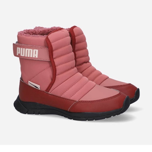 Puma Kids Pink N’ Maroon SnowBoots Size 9C - Picture 2 of 7